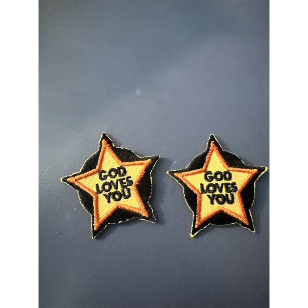 Awana‎ T & T Adventure Club Lot Of 2 God Loves You Patch